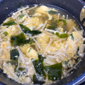 ぷちしろ's cooksnap of when they made わかめとえのきの和風かき玉スープ.
