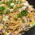 mahotere's cooksnap of when they made ガリペパ焼きそば.