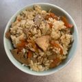 つーさんキッチン's cooksnap of when they made 簡単にんじんご飯！鶏肉と人参の混ぜごはん.