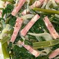 アップイエ's cooksnap of when they made 空芯菜◇ハム◇玉葱のサラダ.