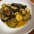 モチスケ✩小豆丸's cooksnap of when they made なすとズッキーニの照り焼き.