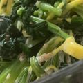 MULA's cooksnap of when they made レンジ☆ほうれん草カニカマ胡麻マヨサラダ.