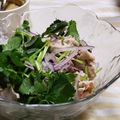 もすろー's cooksnap of when they made 三つ葉と赤玉ねぎの豚しゃぶサラダ.