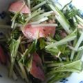 猫のミイヤ's cooksnap of when they made スモークサーモンと水菜のサラダ.