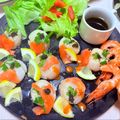 のん♪♪のん's cooksnap of when they made ホタテ＆サーモンのカルパッチョ♪.
