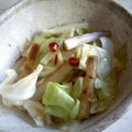 Pikmash's cooksnap of when they made キャベツと牛蒡の甘酢漬け.