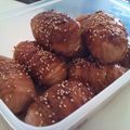 しょこ0628's cooksnap of when they made 焼肉のたれで美味しく肉巻きおにぎり♪.