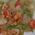 ゆうへいくん's cooksnap of when they made 鶏、玉子、トマト、レタスの炒め物.