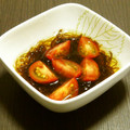 ミナいちご's cooksnap of when they made もずく酢にセロリとトマト☆ゆず胡椒で☆.