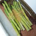 ゆぅぷん's cooksnap of when they made 焼きアスパラに味噌オリーブソース♪.