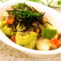 あやまるく's cooksnap of when they made ✿アボかま＆タコのわさマヨ和え✿.