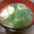 ♪mayu's cooksnap of when they made 水菜と卵の中華風スープ.