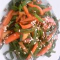 sawasour's cooksnap of when they made シャキシャキ細切ピーマン紅生姜胡麻油炒め.
