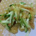 えっChama's cooksnap of when they made 簡単キュウリと中華クラゲあえ.