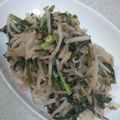 pinkあゆみん's cooksnap of when they made 春菊ともやしの簡単ナムル♪.