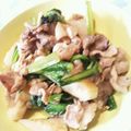 ナオフィールド's cooksnap of when they made 小松菜と豚肉と竹輪炒めもの.