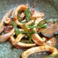 tezz's cooksnap of when they made するめいかと茄子のコチュジャン炒め.