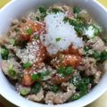 nontan1225's cooksnap of when they made トマト＆おろしでさっぱり　肉野菜丼.