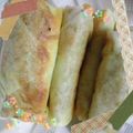 meuniere's cooksnap of when they made ヘルシー！揚げずに春巻♥.