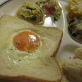 miyuki12's cooksnap of when they made ☆パンで簡単タルト&朝食パンエッグ♪.