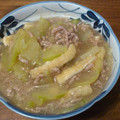 YumYamA's cooksnap of when they made 家庭の味♪厚揚げと青うり(白うり）の汁物.