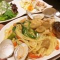 ereebo's cooksnap of when they made はまぐりと菜の花の春先取り☆パスタ.