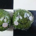 zakkiiM's cooksnap of when they made キャラ弁に♪●『まりもっこり』おにぎり●.