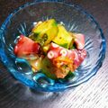 ももんたろう's cooksnap of when they made タコ＆きゅうりのキムチ和え～♪.