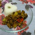 なっちズム's cooksnap of when they made 食欲そそる♫茄子と合い挽き肉のカレー炒め.