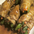 伊呂波's cooksnap of when they made ☆いんげんとにんじんの豚肉巻き☆.