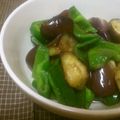 沖田晴喜's cooksnap of when they made なすとピーマンのからし酢醤油炒め.