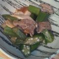 うっかりtomo's cooksnap of when they made 豚こまとオクラの炒め物.