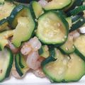 LOVEﾘﾝ's cooksnap of when they made エビとズッキーニのナムル.