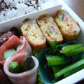 ゆいランラン's cooksnap of when they made かにかまと青じそとねぎの卵焼き☆.