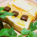 yukanosuke's cooksnap of when they made マーマレードと板チョコのホットサンド風.