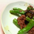 キョク's cooksnap of when they made 常備菜に^^ししとうコンビーフ炒め.