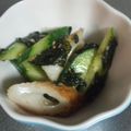 華1121's cooksnap of when they made きゅうりと竹輪のわさび合え.