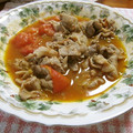 KEI's cooksnap of when they made 豚肉とトマトの炒め物.