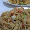 Ruri03's cooksnap of when they made バター焼きそば～鮭と千切りキャベツ～.