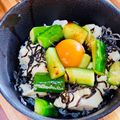 ryu☆ryu's cooksnap of when they made ｍ豆腐ときゅうりの塩昆布ごま油丼.