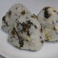 Hoink's cooksnap of when they made ✿高菜＆胡桃と焦がしチーズのおにぎり✿.