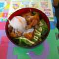 タウンねっと's cooksnap of when they made しゃきしゃきレタスと照り焼きチキン親子丼.