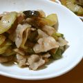 cafe-cafe's cooksnap of when they made 太きゅうりと豚肉の炒めもの.