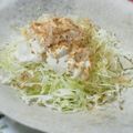 iBPom's cooksnap of when they made 新玉ねぎとキャベツと豆腐のサラダ.