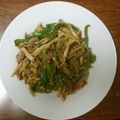 kyokowh's cooksnap of when they made 牛肉と筍ピーマン&シメジの味噌炒め.