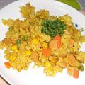 クマァー's cooksnap of when they made 簡単♬炊き込みカレーピラフ.