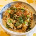 m@n@'s cooksnap of when they made 梅ともずくの冷やし蕎麦.