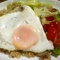 kwaorin's cooksnap of when they made ✿ひき肉のレタスチャーハン　カフェ飯風✿.
