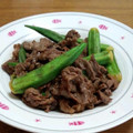 あやたん77's cooksnap of when they made ＊簡単＊ オクラと牛肉炒め.