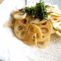 かずえ亭２号's cooksnap of when they made 蓮根のバタぽん炒め～♫大葉風味♪.